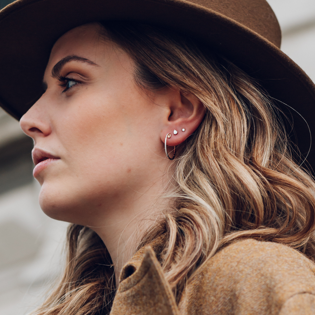 Diamond Pavé Hoops