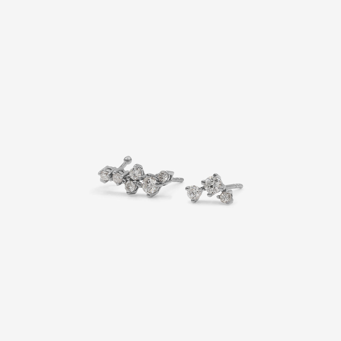 Eclectic Diamond Duo Studs