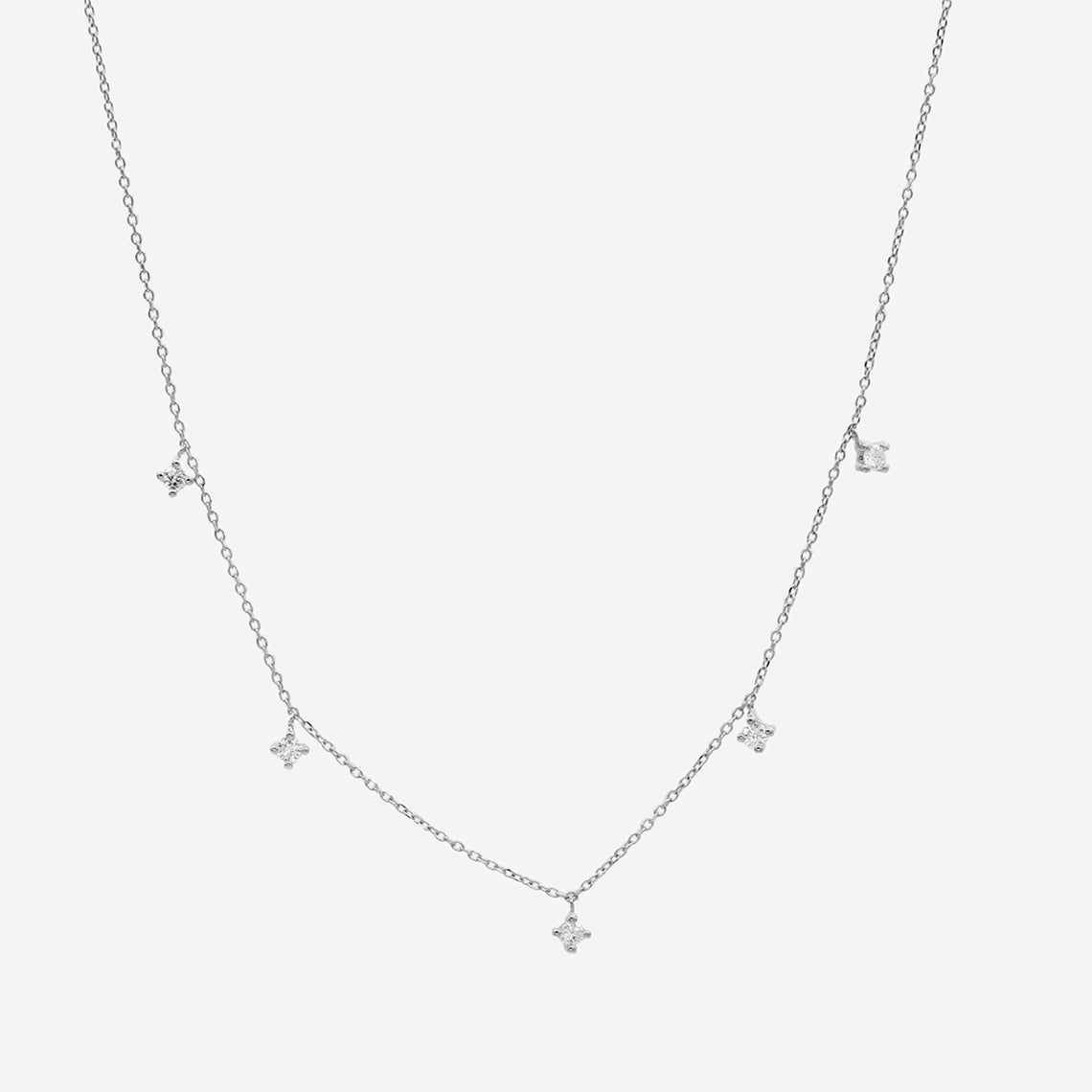 Floating Diamond Necklace
