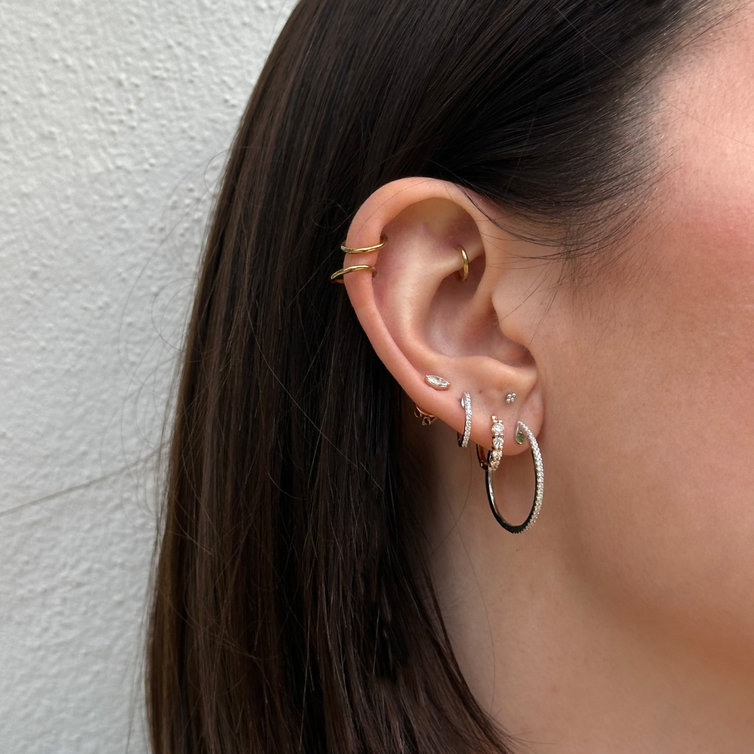 Diamond Pavé Hoops