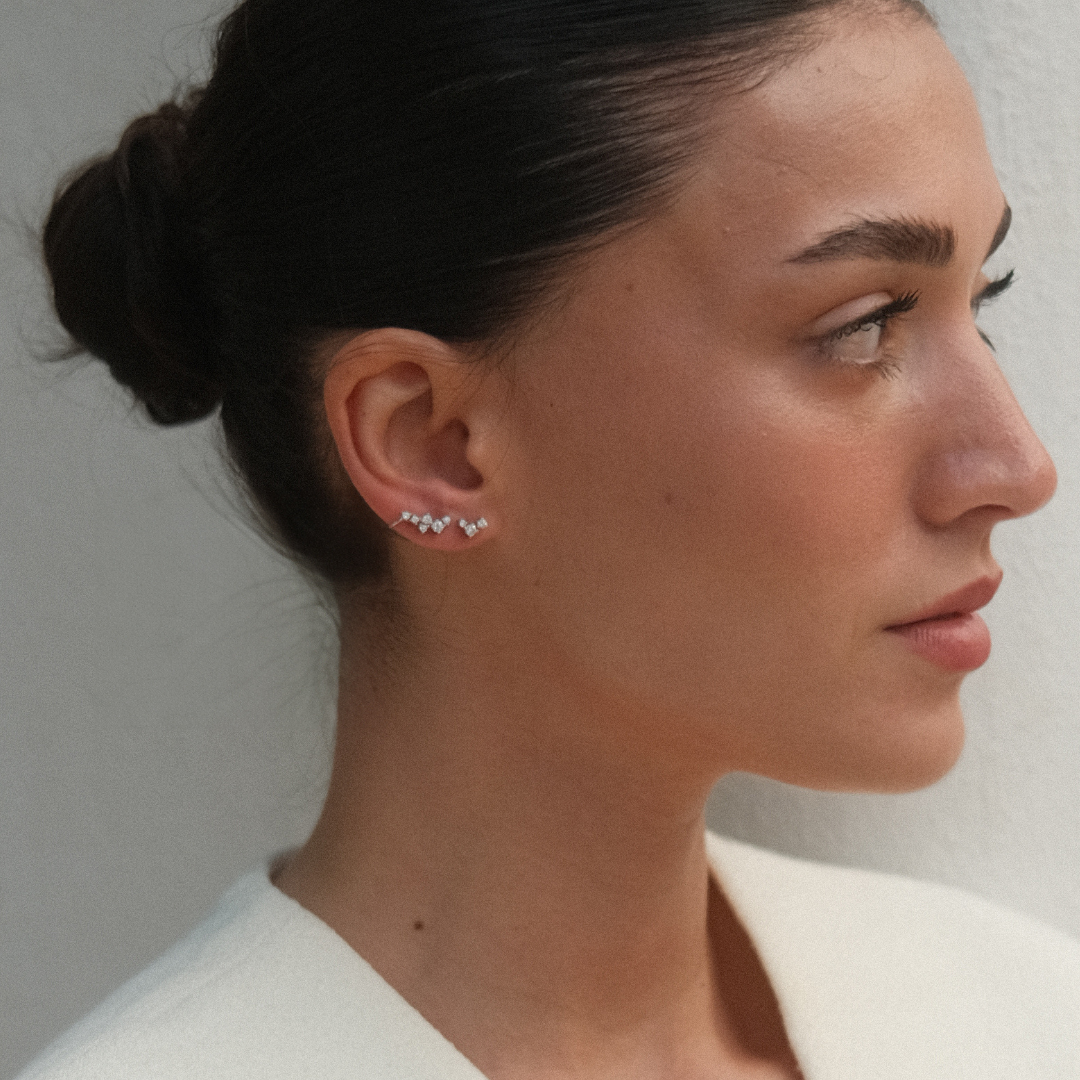 Eclectic Diamond Duo Studs