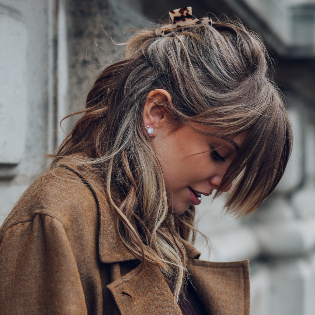 Round Pavé Studs